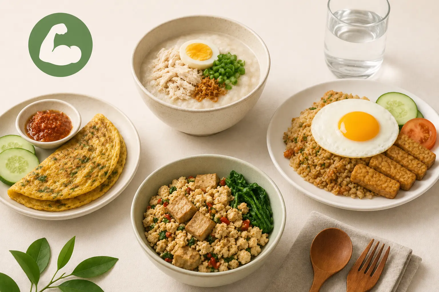 Menu sarapan sehat tinggi protein